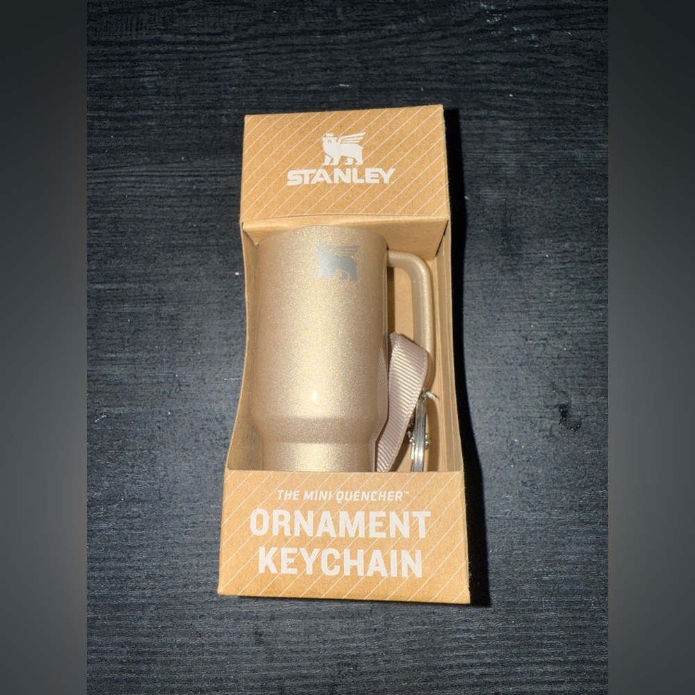Stanley Gold Ornament Keychain